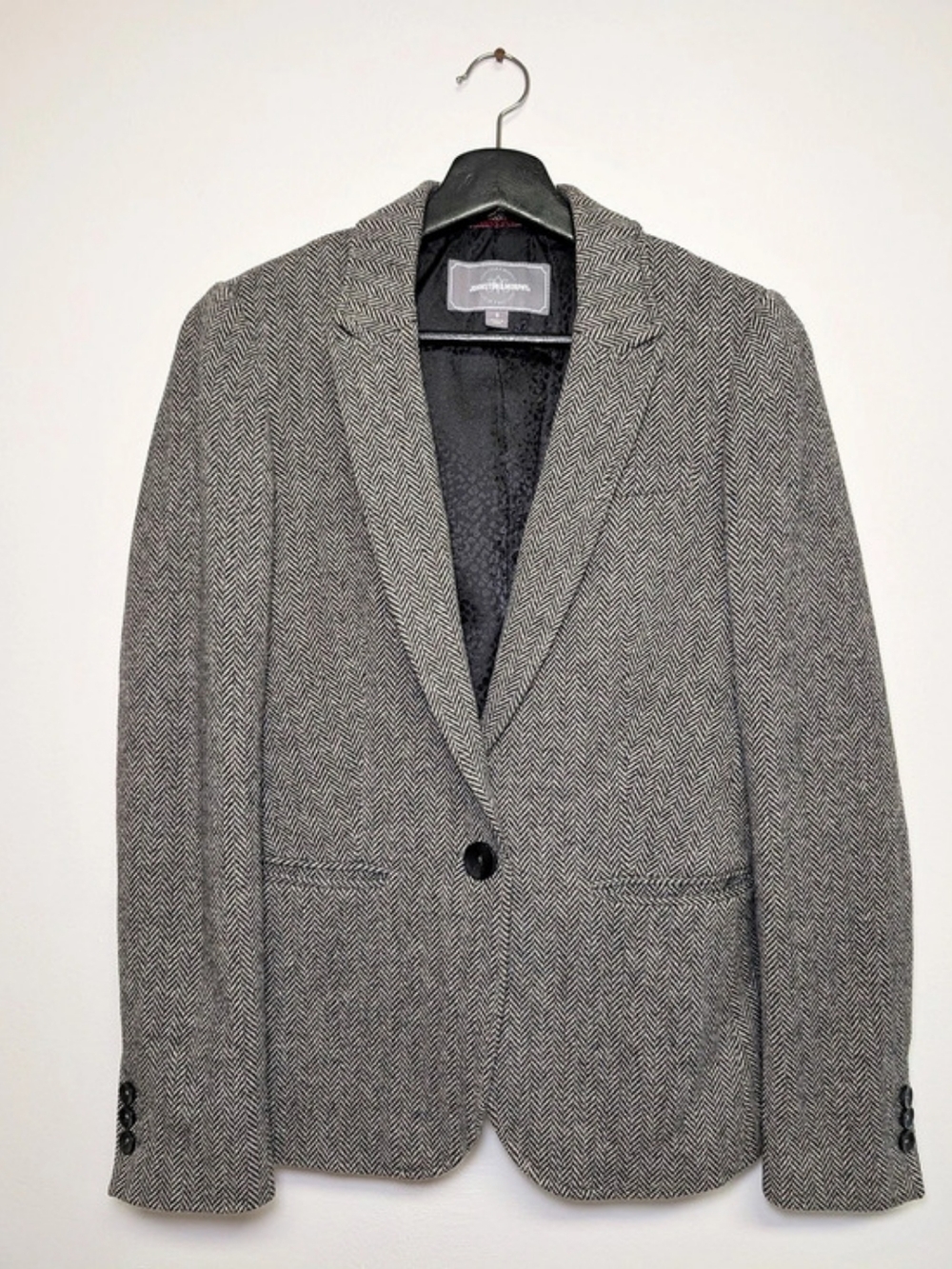 Johnston & Murphy Women's 'Small Wool Houndstooth Blazer
